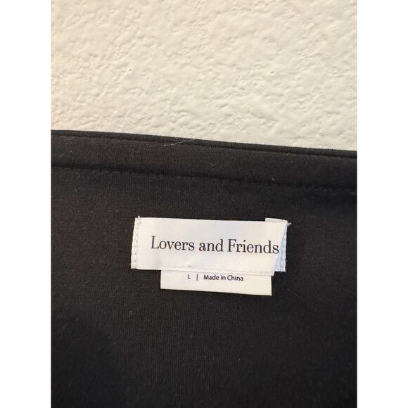 Lovers and Friends Strapless Bubble Mini Dress Black Ivory Size Large - Picture 5 of 7